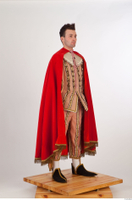 Photos Man in Historical Baroque Suit 1 a poses baroque cloak medieval clothing whole body 0015.jpg
